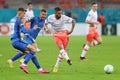 Manuel Lanzini passes the ball